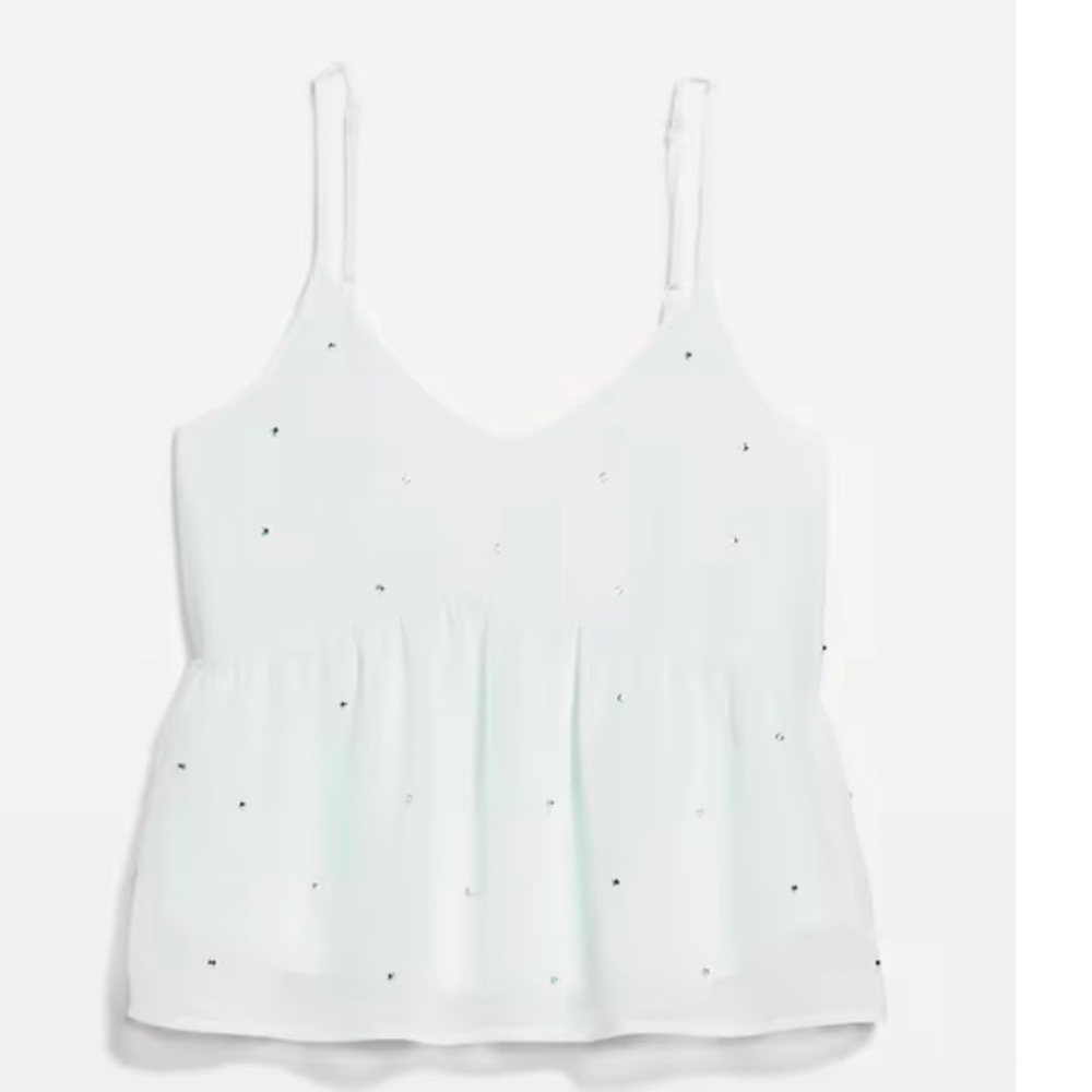 White Sleeveless Top